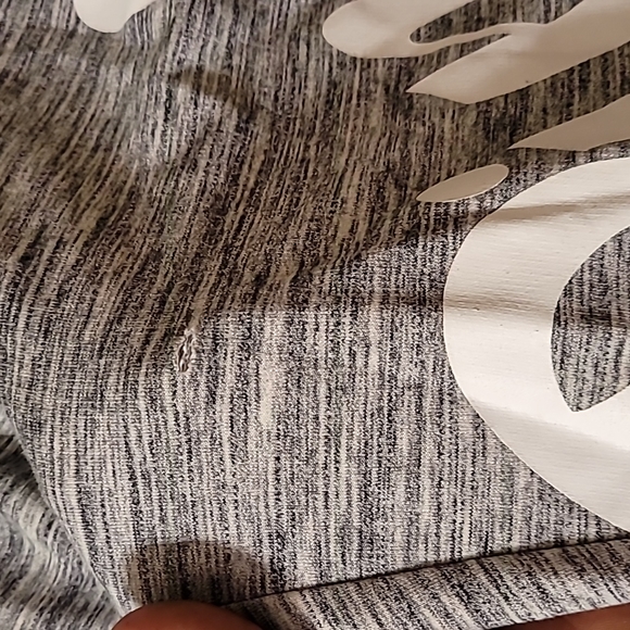 Pink VS grey sweatpants with lace up front, medium - Picture 2 of 5